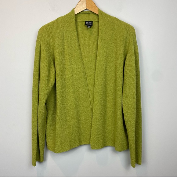 Eileen Fisher Sweaters - Eileen Fisher • open front textured wool cardigan